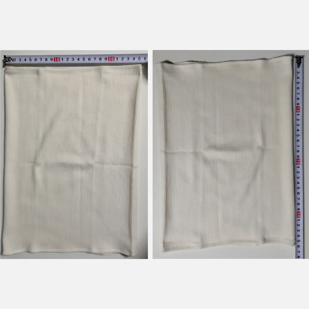 腹巻きの実測サイズ（縦・横）