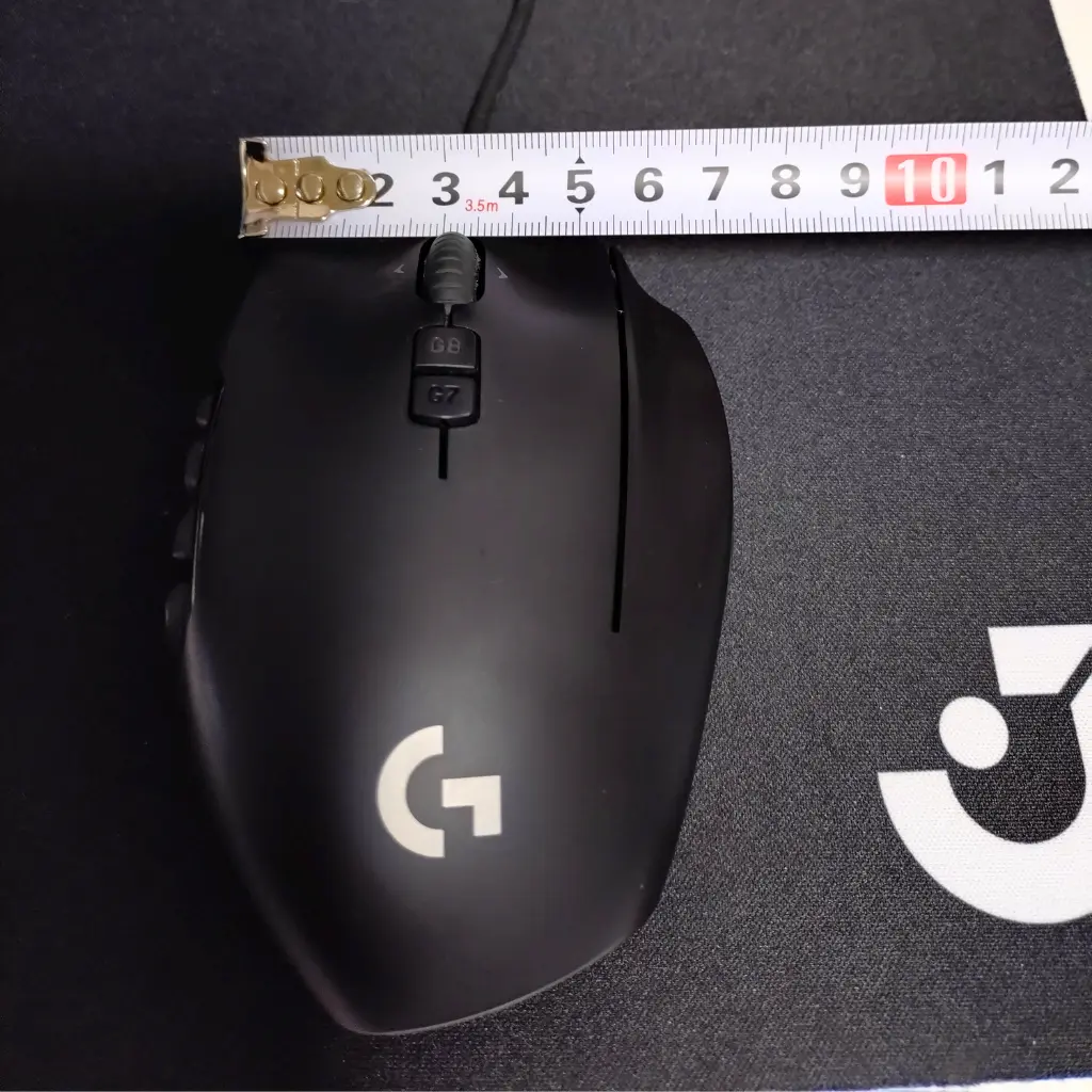 G600シリーズの上面デザイン(ホイールと上部ボタンが分かる)